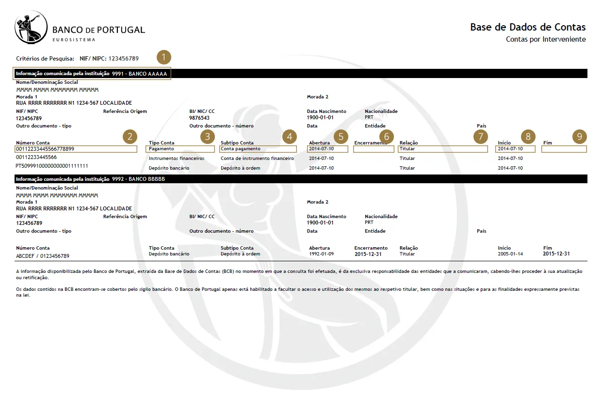 Saiba interpretar o seu mapa da base de dados de contas