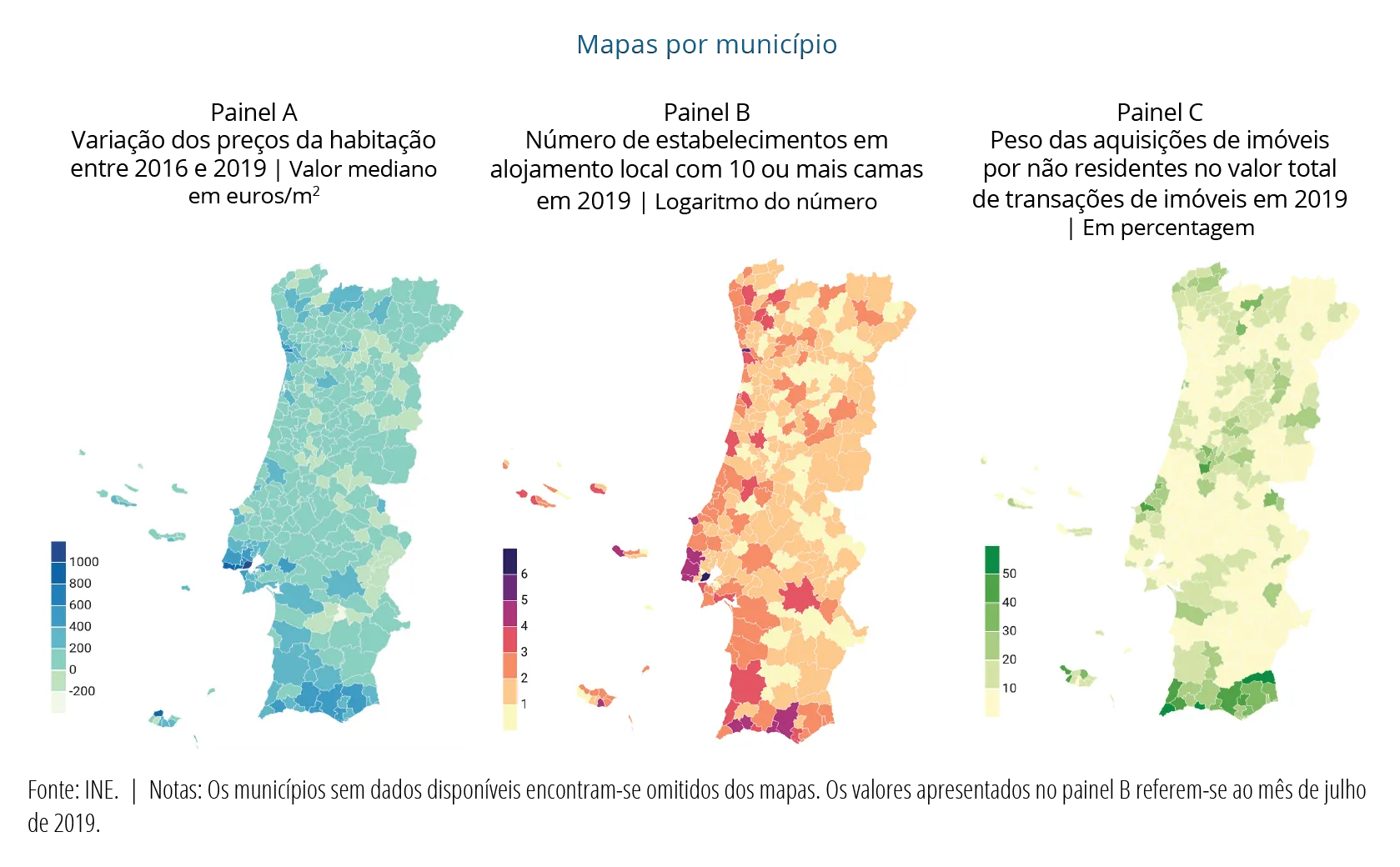 Economia numa imagem: O investimento em alojamento turístico e as aquisições de habitação por não residentes contribuíram para o aumento dos preços da habitação ao nível local