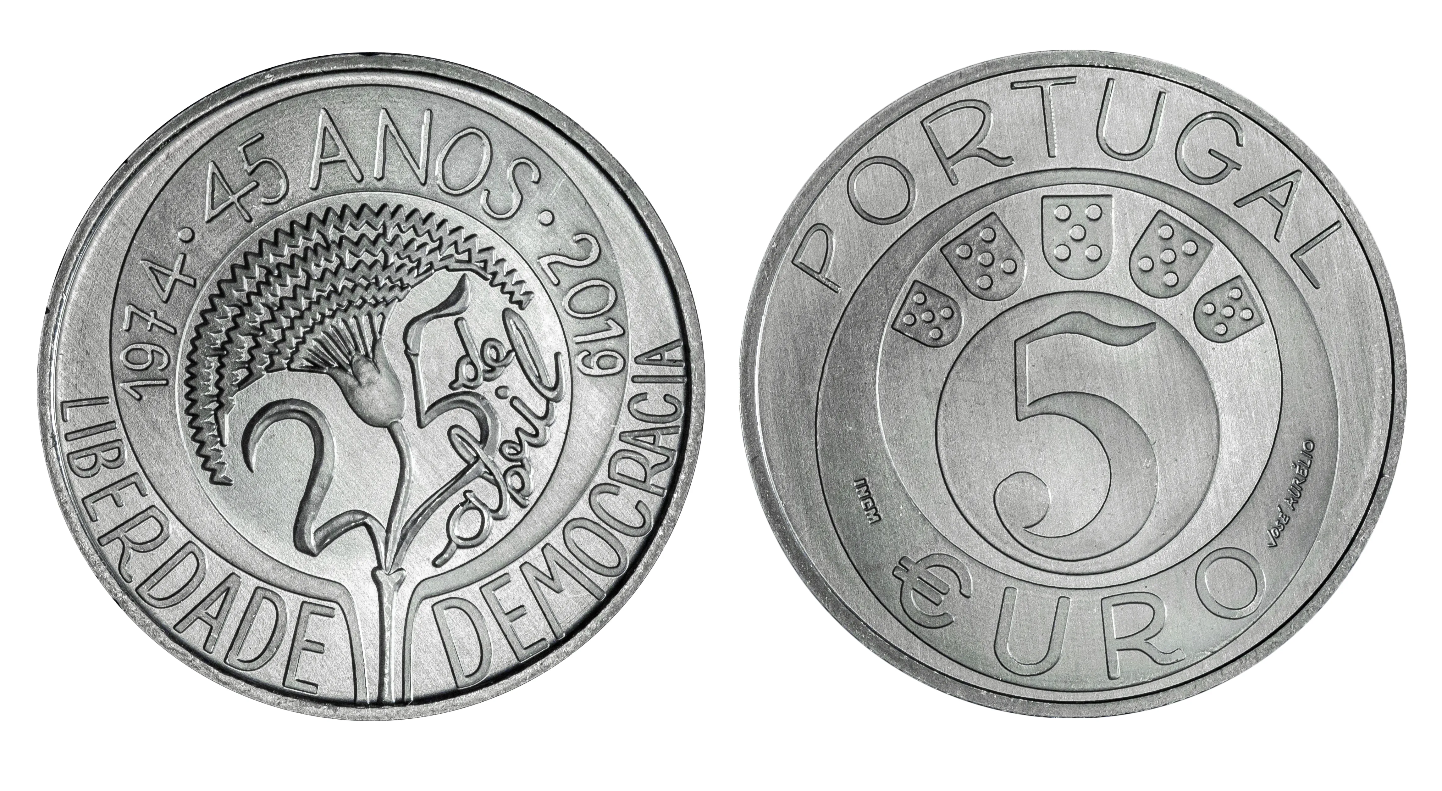 A moeda "25 de Abril – 45 anos"